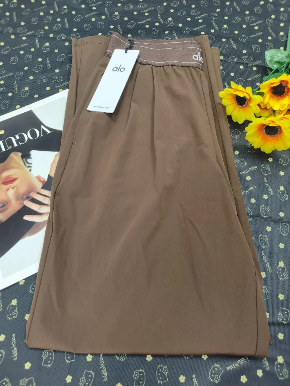 ALO Yoga Espresso Wide Leg XS Trouser Clean Girl Quiet Luxury Style(Regular)🏖😎 - Picture 2 of 7